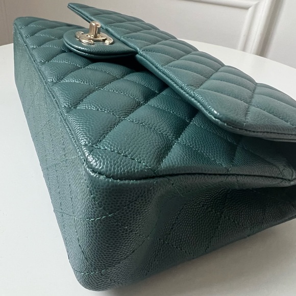 —SOLD—CHANEL M CLASSIC DOUBLE FLAP LGHW - Picture 11 of 14